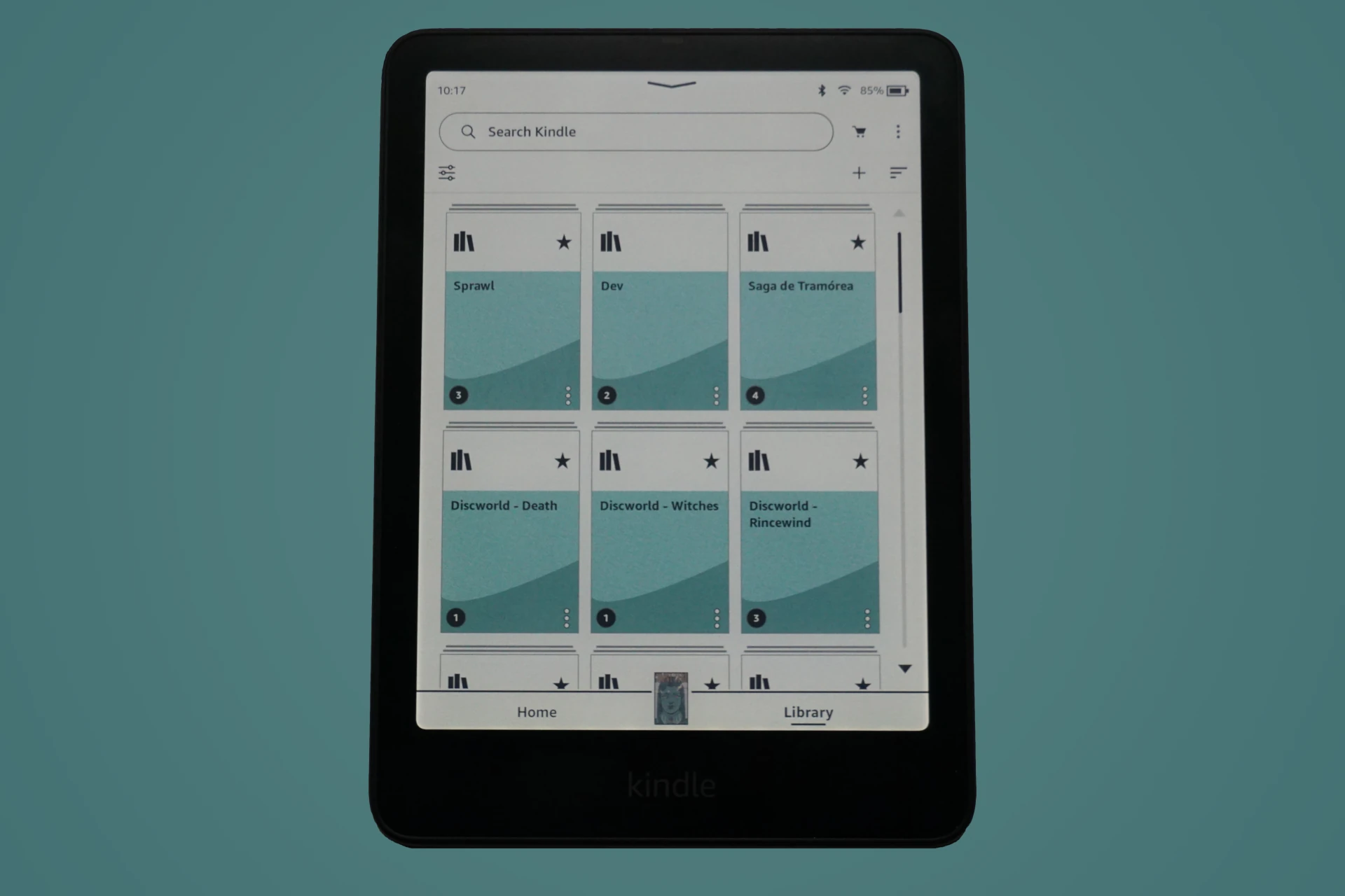 Collections on a Kindle Colorsoft